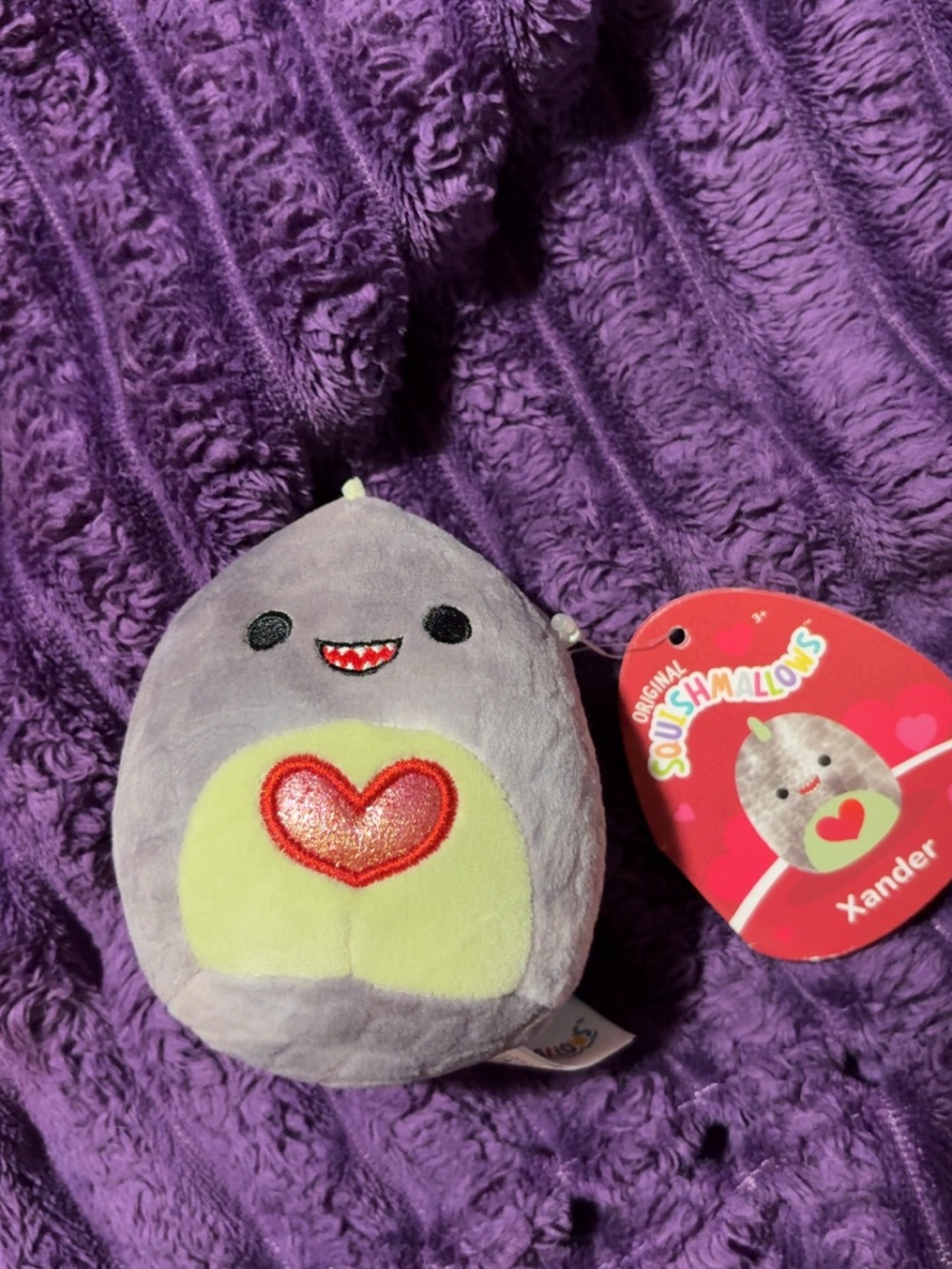 Squishmallows Xander Red Heart Plush